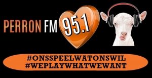 06H00 – 16H00 SUNDAYS PERRONFM 95.1 THE MUSIC WILL FIND YOU / ONS SPEEL WAT ONS WIL