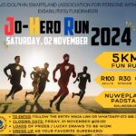 Are you a superhero?. Put on your cape, dress up as your favorite superhero and support Jo-Dolphin Swartland in their Jo-Hero 5km fun run on the 2nd of November at Nuweplaas Padstal Malmesbury. To enter use the link: https://bit.ly/3TRk9KB or WhatsApp 072 949 3521. Don't miss out - be a hero for those who need it.