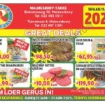 Kom loer gerus in by Kekkel en Kraai Malmesbury in Bokomo Weg 30 vir spesiale aanbiedinge en spaar groot. Geldig van 15 - 21 Julie 2025. Terwyl voorraad hou! “Bulk Buyers are very welcome”. Kekkel en Kraai – Van die Plaas, Na die Tafel.!