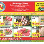 Kom loer gerus in by Kekkel en Kraai Malmesbury in Bokomo Weg 30 vir spesiale aanbiedinge en spaar groot. Geldig van 22 - 28 Julie 2025. Terwyl voorraad hou! “Bulk Buyers are very welcome”. Kekkel en Kraai – Van die Plaas, Na die Tafel.!