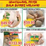 Kom loer gerus in by Kekkel en Kraai Malmesbury in Bokomo Weg 30 vir spesiale aanbiedinge en spaar groot. Geldig van 3 - 9 Junie 2025. Terwyl voorraad hou! “Bulk Buyers are very welcome”. Kekkel en Kraai – Van die Plaas, Na die Tafel.!