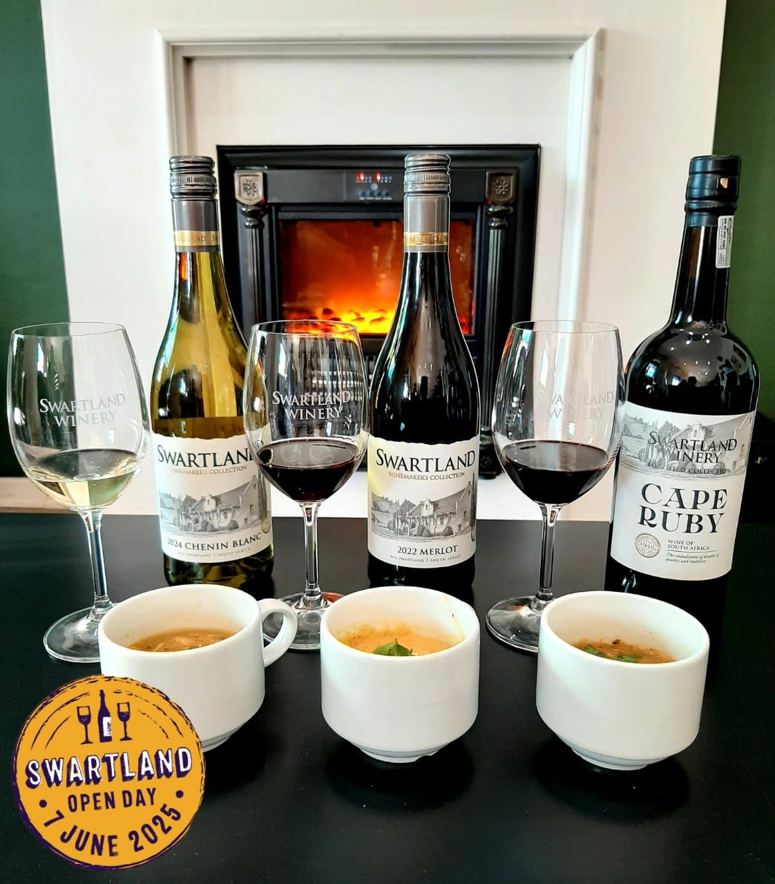 Make Saturday, 7 June 2025, one to remember and join us at Swartland Winery for a heartwarming experience like no other! As part of the Swartland Open Day festivities, we're serving up comfort, flavour, and our signature wines in one delicious event. Enjoy 3 handcrafted soups (Butternut, Chicken, and Meaty Vegetable) perfectly paired with 3 of our favourite wines - all for just R100 per person! Pre-booking is essential – seats are limited! Available between 09:00 - 14:00. To book contact 022 482 1134.