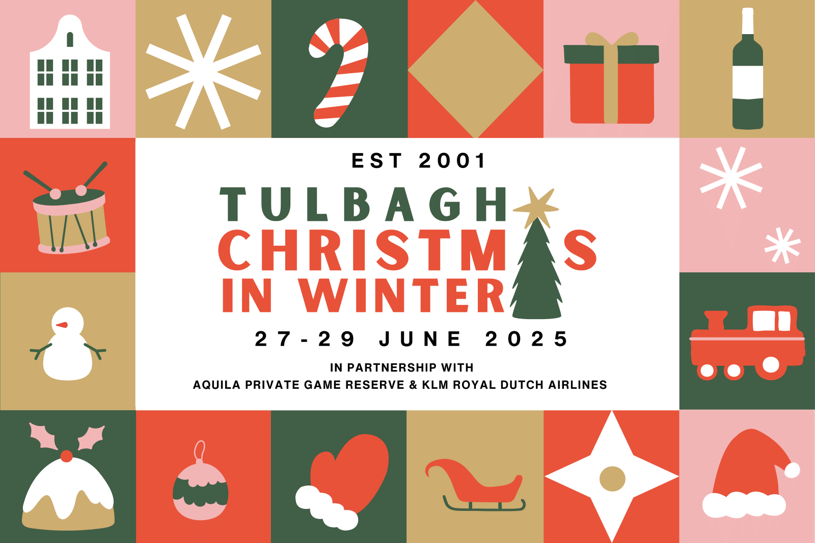Get ready for the annual Tulbagh Festival: Christmas in Winter! This year, it falls on the last weekend of June, from the 27th to the 29th. The Tulbagh Festival, which began in 2001, is a cherished tradition where you can celebrate the joyous spirit of Christmas, right in the heart of winter. The event takes place in the beautiful town of Tulbagh, along the historic Church Street. This year, we’re determined to make it the best festival in its 24-year history! Skip any long queues and don't miss the festive fun - grab your tickets online and let the merry-making begin https://tickets.tixsa.co.za/event/christmas-in-winter . For more information follow us on: https://www.facebook.com/ChristmasinWinterTulbagh