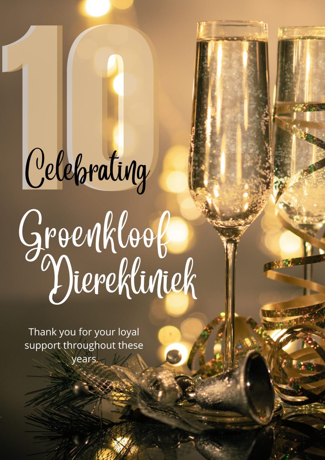 Join us in celebrating a decade of excellence at Groenkloof Dierekliniek this September! As we mark our 10th anniversary, we’re thrilled to partner with Perron 95.1FM and Sam Roy to bring you an exciting chance to win. Tune in every Monday through Thursday from 3 to 6 PM, and get ready for our thrilling weekly cash prize draw of R1000 each Friday. It’s our way of saying thank you for your support over the years. Don't miss out on the fun and the chance to win big—celebrate with us all month long!