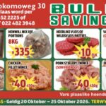 Kom maak ’n draai by Swartland Paultry Factory Shop en Henk's Vleismark in Bokomoweg 30 vir ons “Bulk Savings”!  Van 20 tot 25 Oktober spaar jy groot — solank voorraad hou!  Bestel op WhatsApp by 084 552 2225, of bel 022 482 1511 of 022 482 3948.  Kekkel en Kraai — van die plaas na die tafel!  Besoek ook die Perronfm Avontuurkalender vir meer.