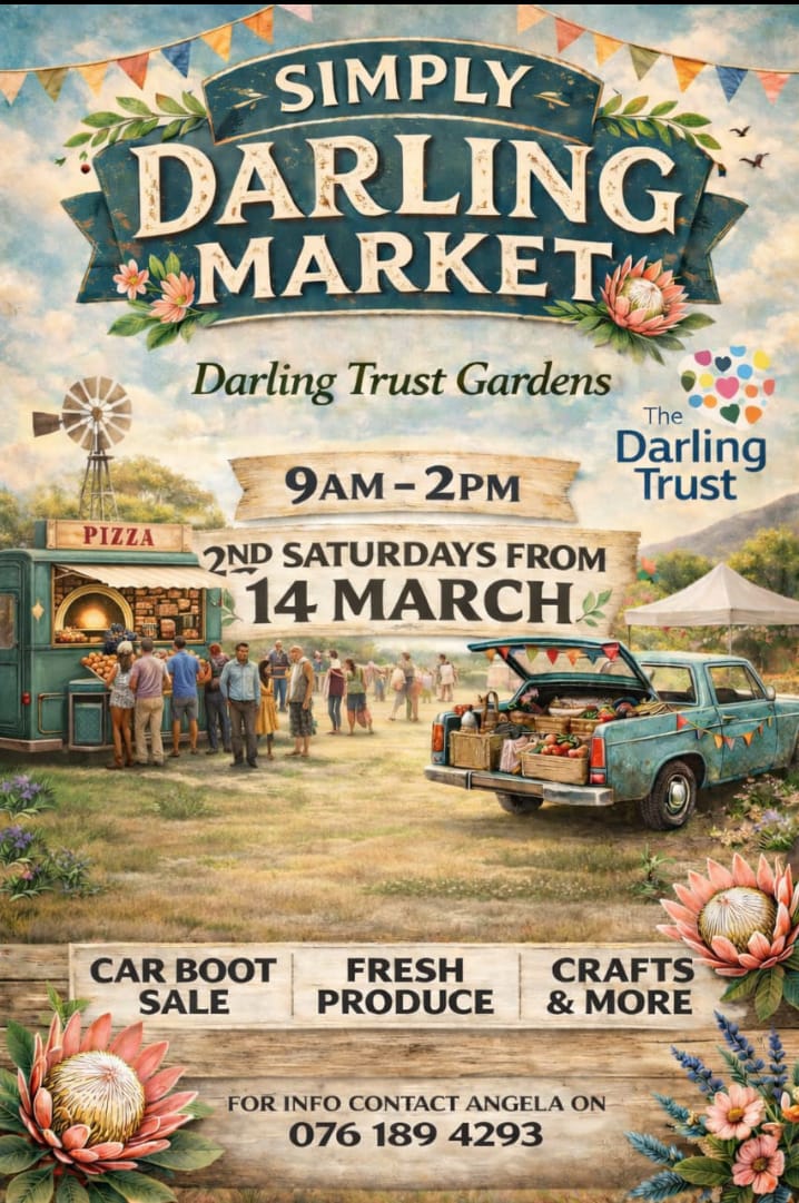 Join us on 14 March from 9am–2pm for the first Darling Community Market of the year! Expect local artisans, delicious homemade treats, unique crafts and live entertainment — all in the heart of Darling. The market also ties in with the new Second Saturdays Open Studios, giving you the chance to explore local artists’ studios and soak up Darling’s creative spirit. Come support local and enjoy a relaxed day out with family and friends. See you there!