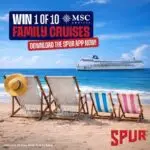 Exciting news for all Spur fans! Stand a chance to win one of ten family cruises to Mozambique by downloading the Spur App and spending R250 or more. Whether you're a new Spur fam member or a long-time regular, everyone gets a shot at fun. Don't miss this chance to create lasting memories. Bon voyage! Ts & Cs apply. For more information, visit Sabino Canyon Spur Malmesbury at De Zwartland Markt. 