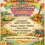 NG Kerk St.Helenabaai hou basaar. Dit vind plaas op 25 April 2026, op die kerkgronde. Daar gaan alles wees wat mens by 'n basaar kan kry en meer. Van pannekoek, worsbroodjies, melkkos, potjiekos, jaffels, sosaties, kerrie en rys, koeke en gebak, vleis, n padstal, 'n wit olifant tafel wees met baie oulike items, springkasteel, teetuin, lewendige musiek en nog baie meer. Die tema is Happy Hippie. Bring jou familie en vriende saam!. 