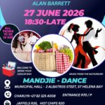 Get ready for an unforgettable evening at the St. Helena Bay fundraiser on the 27th of June, featuring the amazing DJ Alan Barrett! Join us at the St. Helena Bay Municipal Hall from 18:30 till late for a night filled with music, fun, and community spirit. Entrance is just R70 per person. Indulge in delicious jaffels and hot chips while you enjoy the festivities. Don’t miss out on the exciting lucky draws and a chance to win the best dressed competition! For bookings and more information, please contact Charlyn at 082 325 4008. Come support a great cause and have a fantastic time! 